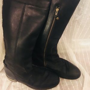 Clark’s Indigo knee high black riding boots 6.5